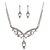 abordables Conjuntos de joyas-Mujer Zirconia Cúbica Collar / pendientes Moda Zirconio Aretes Joyas Plata Para Boda Fiesta