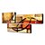 cheap Oil Paintings-Oil Painting Hand Painted - Abstract Classic Stretched Canvas / Three Panels