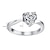 voordelige Ringen-Fashion Platinum Plated Crystal Ringen