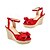 cheap Women&#039;s Shoes-Cloth Wedge Heel Sandals With Buckle Party / Evening Shoes (More Colors)