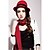 cheap Vip Deal-Mossant 100% Australian Woolen Red Bowler Hat(Circumference:56-58cm)