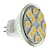 billiga Glödlampor-2 W LED-spotlights 160 lm GU4(MR11) MR11 12 LED-pärlor SMD 5050 Varmvit 12 V