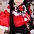 cheap Videogame Costumes-Inspired by TouHou Project Reimu Hakurei Video Game Cosplay Costumes Cosplay Suits / Dresses Patchwork Short Sleeve Dress Headpiece Necklace Costumes / Satin
