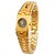 cheap Watches-Women&#039;s Fold-over Fashion Watch Gold Wrist Watch - Black / Gold Gold