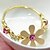 abordables Pulseras-Mujeres Flower Bracelet Crystal