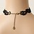 cheap Necklaces-Women&#039;s Crystal Choker Necklace Collar Necklace Hollow Out European Fashion Lace Fabric Black Necklace Jewelry For Party