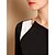billiga TS-klänningar-TS Asymmetrisk Collar Kontrast Färg Jersey Dress