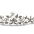 זול כיסוי ראש לחתונה-Rhinestone Flower And Pearl Tiara