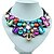 cheap Necklaces-Women&#039;s Synthetic Diamond Statement Necklace Bib Emerald Cut Rainbow Ladies Colorful Fashion Color Resin Rhinestone Imitation Diamond Necklace Jewelry For Wedding Party Daily