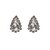billige Smykkesæt-skinnende tjekkerne rhinestones med alu forgyldt bryllup brude smykker sæt, herunder halskæde og øreringe