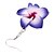 זול עגילים אופנתיים-עגילי פרח חימר פולימרים גדולים