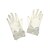 voordelige Handschoenen voor feesten-satijnen vingertoppen bloemenmeisje handschoenen met strikje en kralen (meer kleuren)