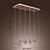 baratos Luzes pendentes-10-luz 26 cm (10 inch) Cristal Luzes Pingente Metal Cromado Contemporâneo Moderno 110-120V / 220-240V