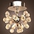 voordelige Plafondlampen-6-lichts 22 cm kristal / mini stijl inbouwspots metaal chroom modern eigentijds 110-120v / 220-240v / lamp inbegrepen / g4