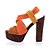 billige Damesko-Elegant Suede Chunky Heel sandaler med Split Joint Party / Evening Sko (Flere farger)