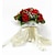 economico Fiori per matrimonio-Bouquet sposa Bouquet Matrimonio Raso / Cotone 28 cm ca.