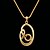 cheap Necklaces-Women&#039;s Artistic Round Diamond Cirque Hollow Metal Oval Set
