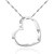 preiswerte Halsketten-Wunderschöne Silber / ausblenden Rope mit Platin beschichtet Lovers &#039;Fashion Halskette