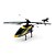 abordables Helicópteros RadioControl-2,4 G de cuatro canales RC mono-rotor LCD de control remoto helicóptero de juguete