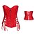 billiga Historiska- och vintagedräkter-Lolita-klänning Punk Lolita PU-läder/Polyuretan Läder Korsett Cosplay Svart Röd