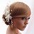 abordables Casque de Mariage-Femme / Jeune bouquetière Satin / Cristal / Tulle / Imitation de perle / Tissu Casque-Mariage / Occasion spéciale / Décontracté / Bureau