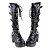 voordelige Lolita-schoeisel-Dames Schoenen Laarzen Gothic Lolita Punk Punk &amp; Gothic Hoge Hak Effen 8 cm Zwart PU-leer / Polyurethaan Leer Polyurethaan Leer Halloween outfits
