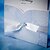 billige Bryllupsinvitationer-elegante blå roser tri-fold bryllup invitation (sæt af 50)