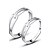 cheap Rings-Women&#039;s Couple&#039;s Ring Silver Sterling Silver Silver Stylish Love Wedding Party / Evening Jewelry