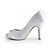 cheap Women&#039;s Heels-Wedding Summer Winter Rhinestone Stiletto Heel Satin Stretch Satin Silver Black White