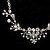 economico Parure di gioielli-splende il ceco in lega placcata strass Collana da sposa e gioielli orecchini set