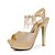 abordables Zapatos de mujer-Cuero del talón de estilete peep toe / sandalias con diamantes de imitación zapatos de fiesta / noche (más colores)