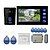 voordelige Video-intercomsystemen-7 &quot;Touch Panel video deurtelefoon systeem met elektronische Controlling Lock + RFID keyfobs