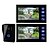 preiswerte Video-Türsprechanlage-7 Zoll TFT LCD Video-Tür mit Touch-Taste (1 Kamera mit 2 Monitoren)