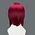 billige Halloween Wigs-Svart Tjener Merlin Cosplay-parykker Dame 16 tommers Varmeresistent Fiber Rød Anime