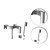 cheap Shower Faucets-Shower Faucet Set - Handshower Included Contemporary Chrome Wall Mounted Ceramic Valve Bath Shower Mixer Taps / Brass