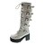 preiswerte Lolita-Schuhe-Handmade Weiß PU Leder 8cm High Heel Punk Lolita Boots