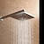 abordables Cabezal de ducha-Cabezal de ducha de lluvia básico de 7,9 pulgadas, cabezal de ducha rectangular/contemporáneo, cromo pulido