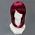 billiga Halloween Wigs-Svart Butler Merlin Cosplay-peruker Dam 16 tum Värmebeständigt Fiber Röd Animé