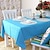 cheap Tablecloth-100% Cotton Square Table Cloth Solid Colored Eco-friendly Table Decorations