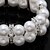 abordables Brazaletes-perla de imitación de las señoras / hilo de diamantes de imitación en estilo elegante aleación de plata