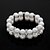 abordables Brazaletes-perla de imitación de las señoras / hilo de diamantes de imitación en estilo elegante aleación de plata