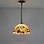 Χαμηλού Κόστους Νησιωτικά φώτα-Mini Style Κρεμαστά Φωτιστικά Βαμμένα τελειώματα Tiffany 110-120 V / 220-240 V
