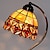 billige Lamper og lampeskærme-40W Kunstnerisk Tiffany bordlampe med blomster Stained Glass Shade i Arc Arm Style