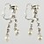 abordables Parures de Bijoux-Alliage magnifique avec Bijoux perle d&#039;imitation femmes ensemble comprenant collier, boucles d&#039;oreilles