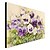 olcso Botanikus nyomatok-nyomtatott művészet virág fehér és lila árvácskák Joanne Porter