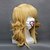billige Halloween Wigs-Svart Tjener Elizabeth Cosplay-parykker Dame 16 tommers Varmeresistent Fiber Gylden Anime
