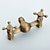 cheap Outdoor Shower Fixtures-Bathtub Faucet with Handheld Shower,Wall Mounted Antique Brass Bath Tap Retro Style Hot and Cold Water Bath Tap Shower Fitting for Bathroom Shower