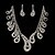 Недорогие Комплекты украшений-Великолепный комплект ювелирных изделий, ожерелья и серьги
