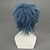 Недорогие Парик на Хэллоуин-Косплэй парики Джинтама Bansai Kawakami Чернильный синий Аниме Косплэй парики 12 дюймовый Термостойкое волокно Муж. Хэллоуин парики