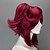 billige Halloween Wigs-Svart Tjener Merlin Cosplay-parykker Dame 16 tommers Varmeresistent Fiber Rød Anime